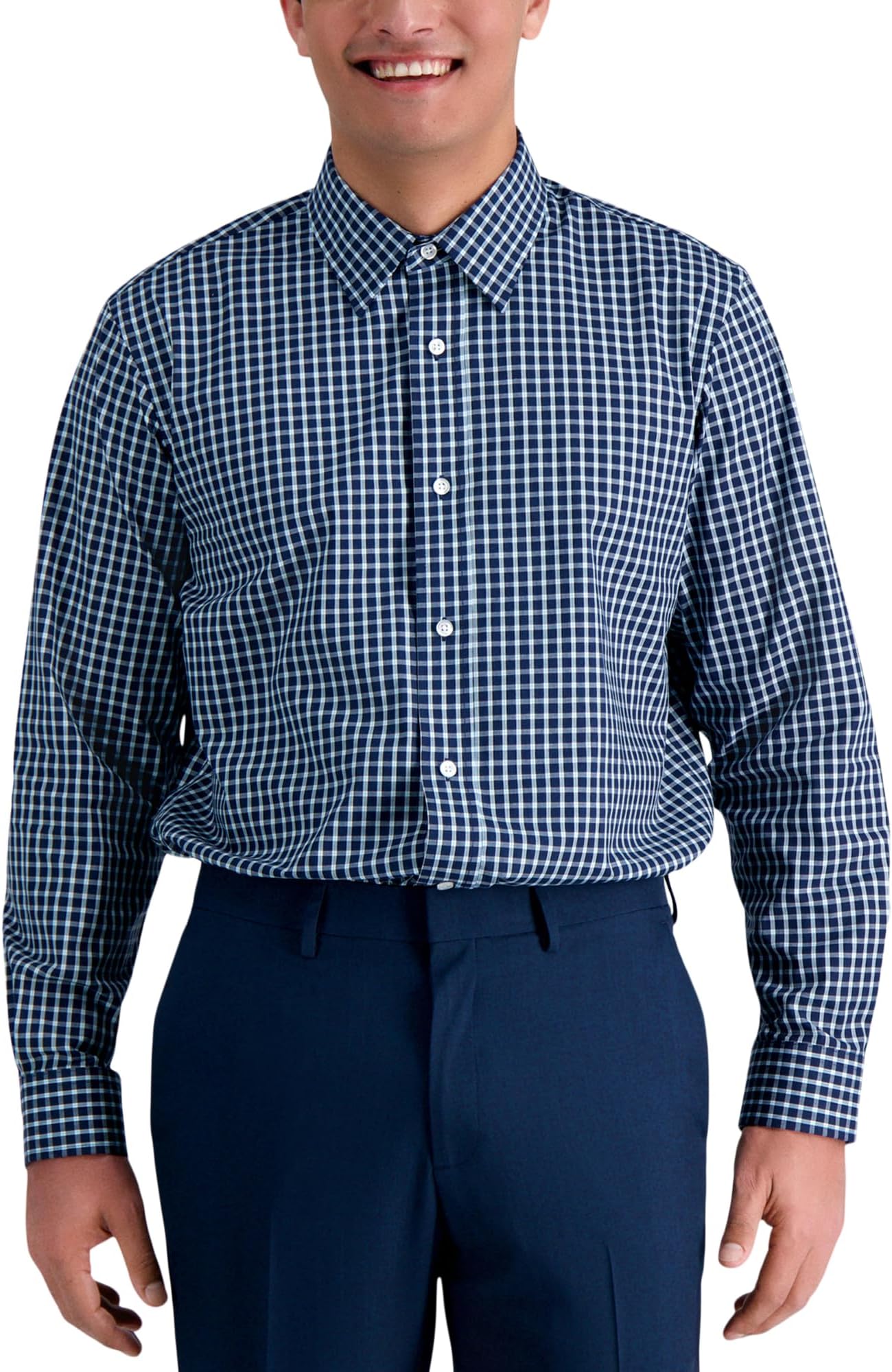 HaggarMen's Premium Comfort Classic Fit Wrinkle Resistant Dress Shirt