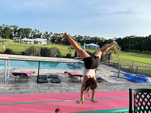 Miniatura 3 de VOFiTNY Colchoneta de gimnasia multiusos de 6.610131620 pies, resistente e inflable, para el hogar y el gimnasio