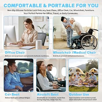 Sondor Travel seat Cushion-Airplane seat Cushion for Long flighs