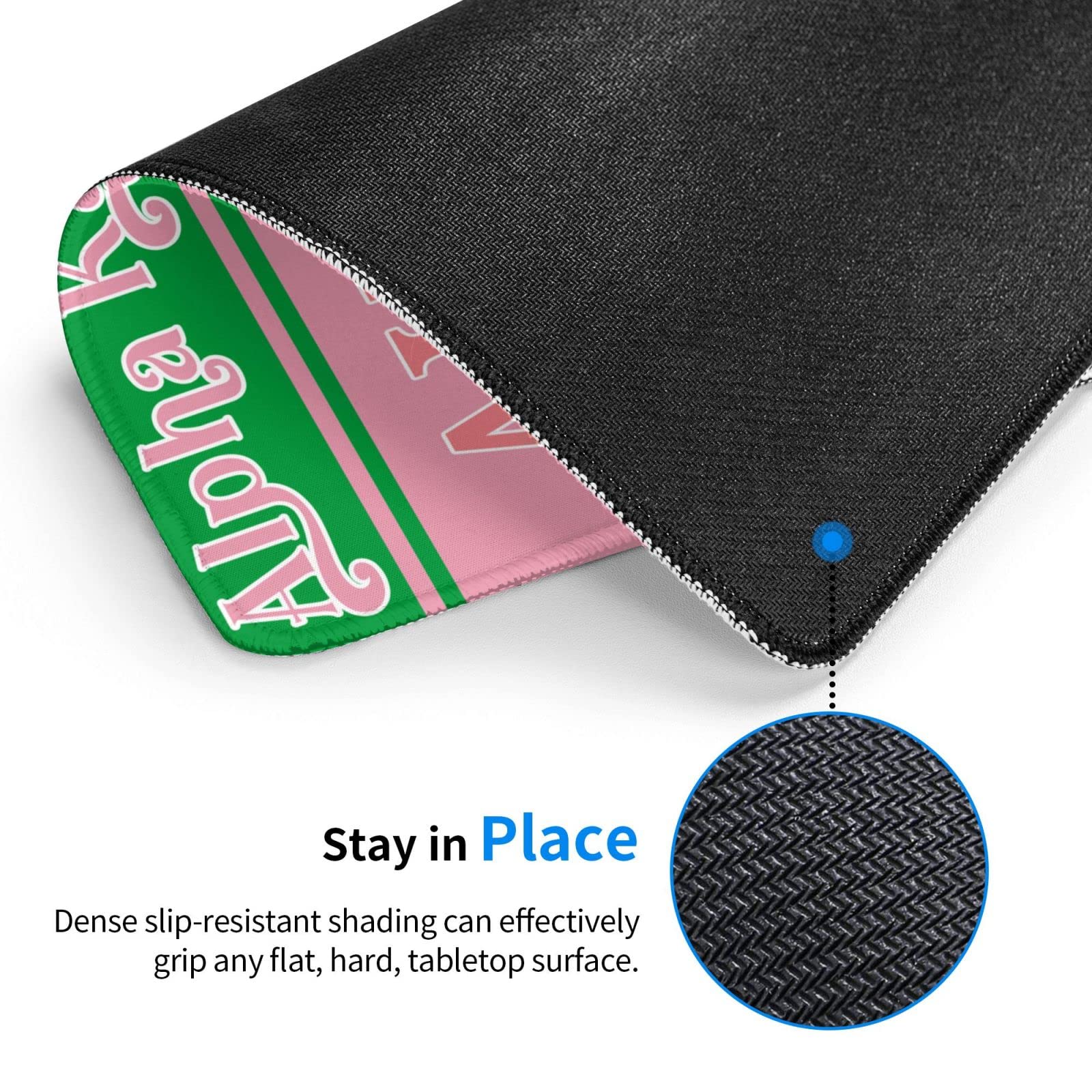 RICHEN Tapis De Souris Ergonomique Avec Support Poignet, Base Caoutchouc Antidérapante Pour PC, Portable, Mac - Léger Pour Maison/Bureau/Voyage (Fleurs Bleues