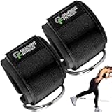 Gradient Fitness Ankle Straps (2 Pack) | Ankle Strap for Cable Machine, Ankle Bands for Working Out, Cable Ankle Strap