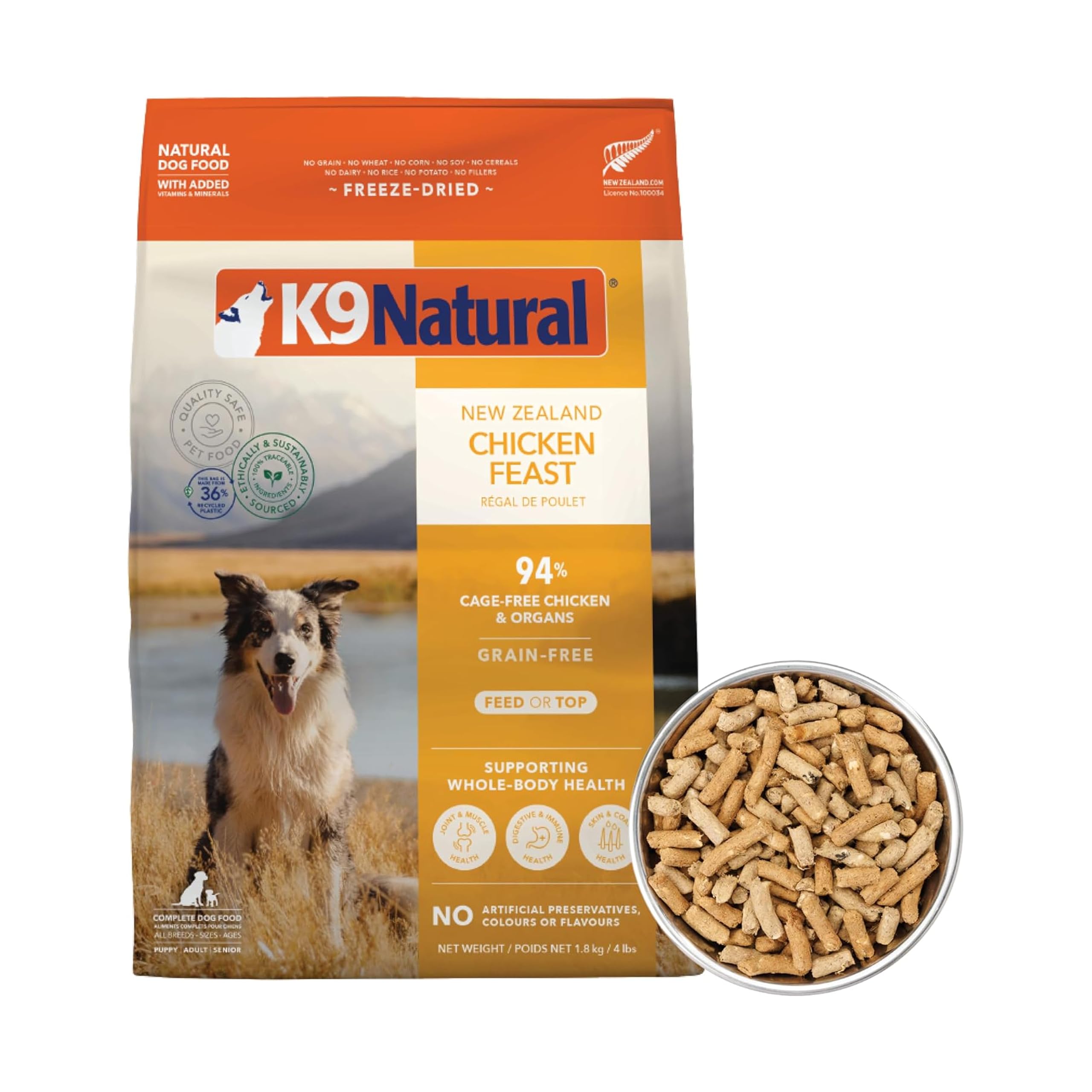 K9 Natural - Freeze Dried High Protein Grain-Free Dog Food Or