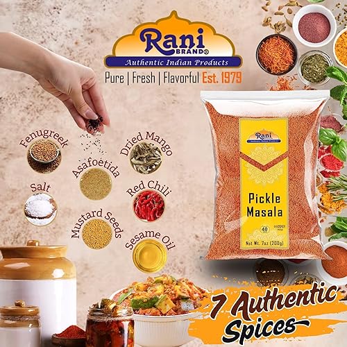 Vista 39 de Rani Pickle (Achar) Masala Mezcla de especias indias 14 oz (400 g) ~ Todo natural Vegano Apto para gluten Sin OMG Sin colores Origen indio