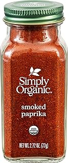 Simply Organic Smoked Paprika, 2.72 Ounce, Warm, Mildly Tangy, Hint of S...