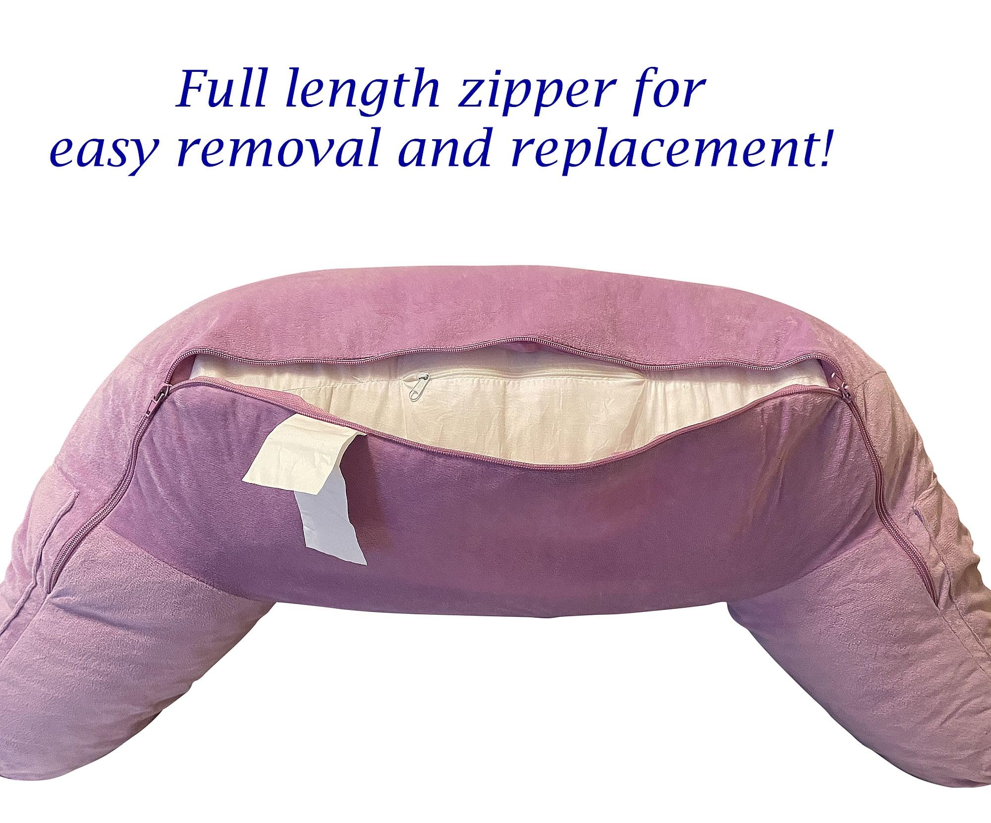 reading pillow cover removal zipper