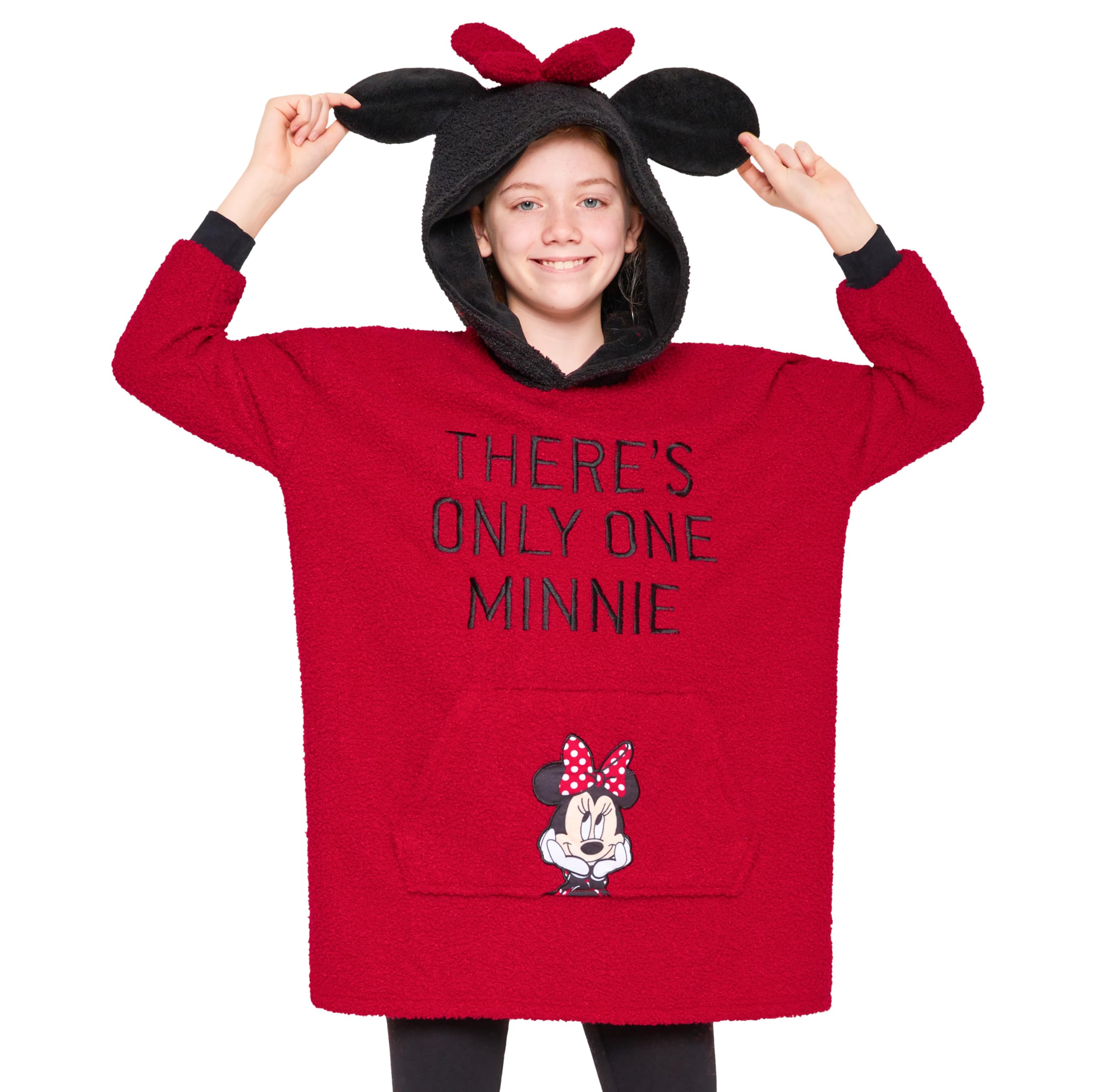 Disney Felpa Coperta per Bambini - Felpa Oversize in Pile con Cappuccio Stitch Bambina Ragazze Gadget Regalo Ufficiale