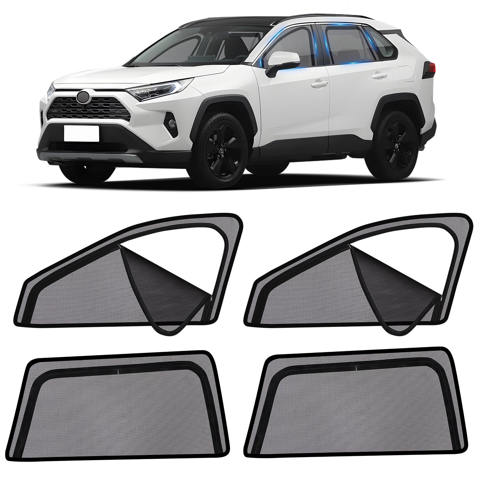 Amazon.co.jp: ZATOOTO トヨタ RAV4 50系専用 メッシュカーテン 
