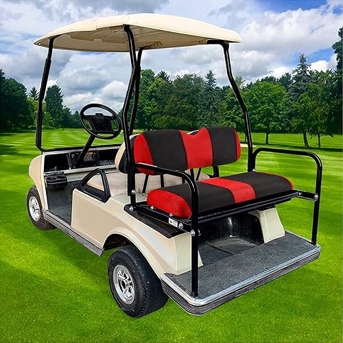 Miniatura 67 de Juego de fundas de asiento de carrito de golf, fundas para asientos delanteros de carrito de golf, ajuste para Club Car Precedent OEM, cojín