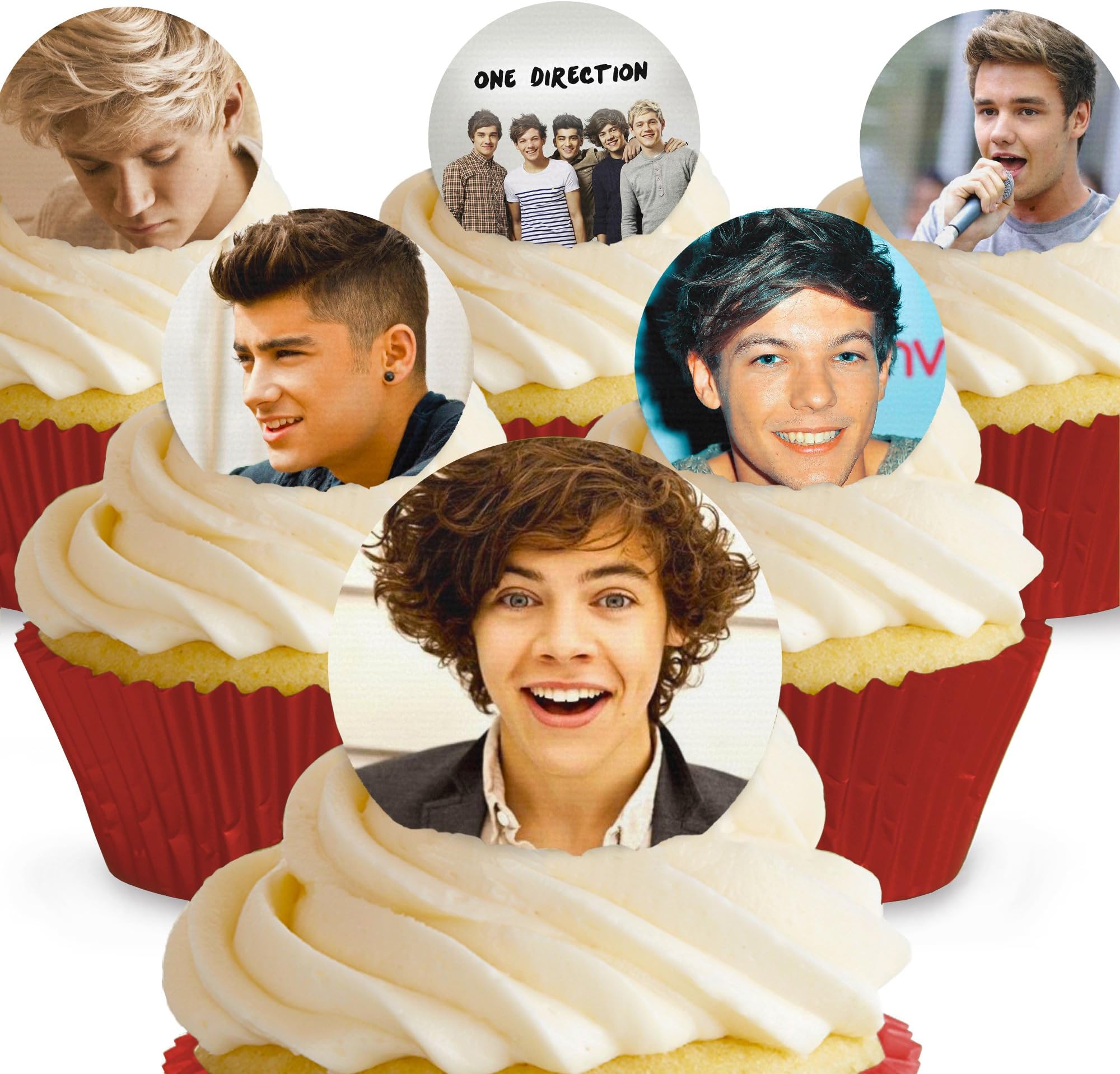 Cakeshop 12 x PRE-CUT 1 Direction Edible Cake Toppers