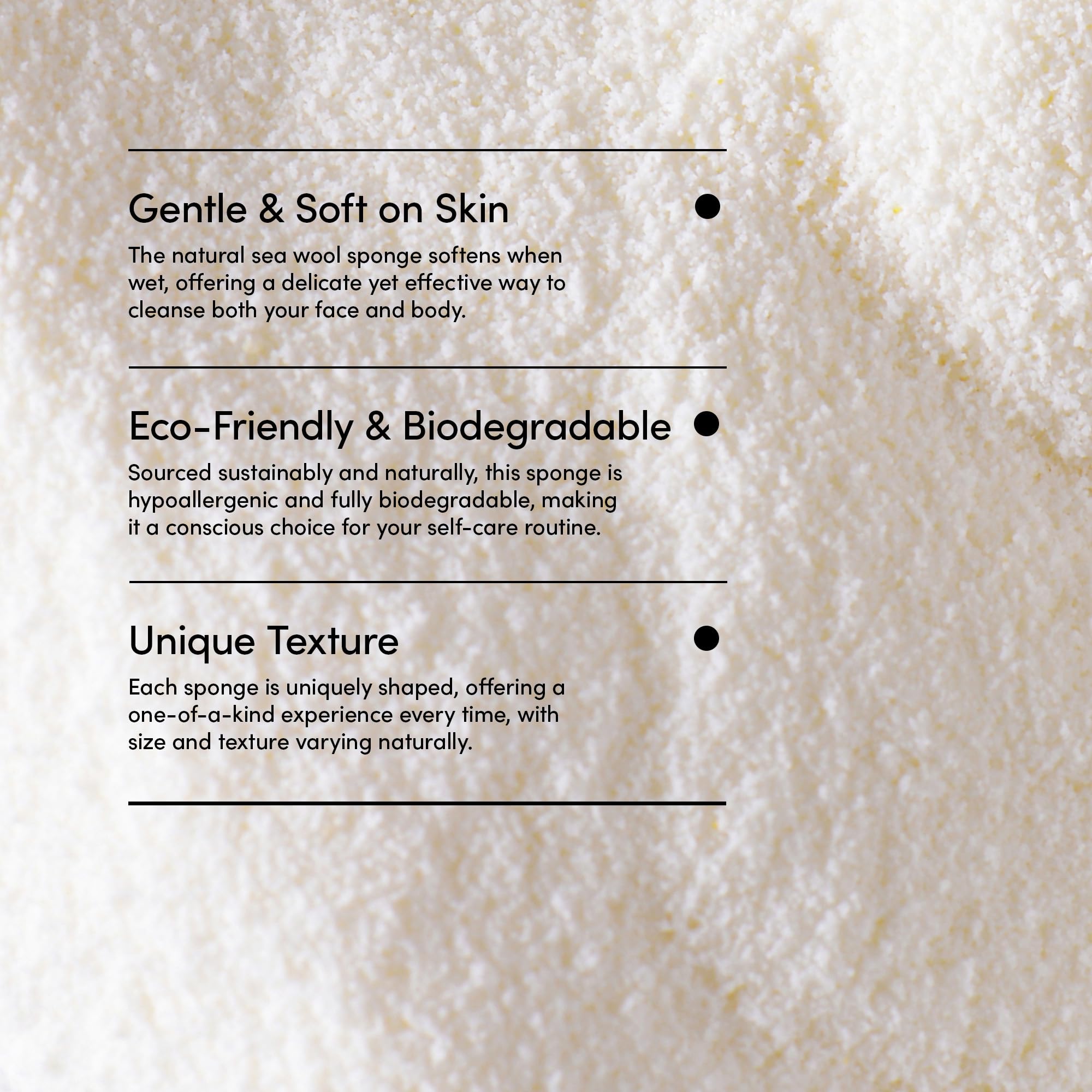 LATHER - Naturalna gąbka z wełny morskiej, 10-12,7 cm - Organiczny peeling do ciała - Miękkie, delikatne oczyszczanie - Hipoalergiczna - Wszystkie rodzaje skóry - Naturalna gąbka Loofah Florida - Bez