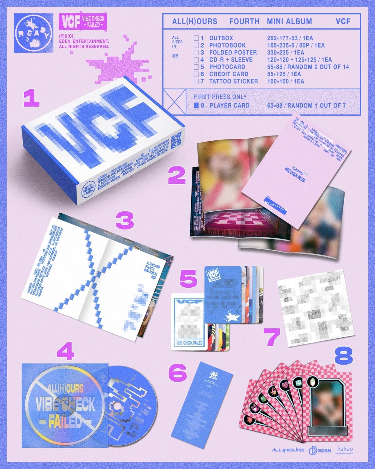 ALL(H) OURS Allhours - 4th Mini Album VCF (2 ver. SET)