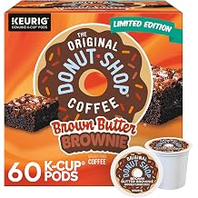 The Original Donut Shop Brown Butter Brownie, Keurig Single-Serve K-Cup Pods, Flavored Coffee, 60 Count 6 Packs of 10