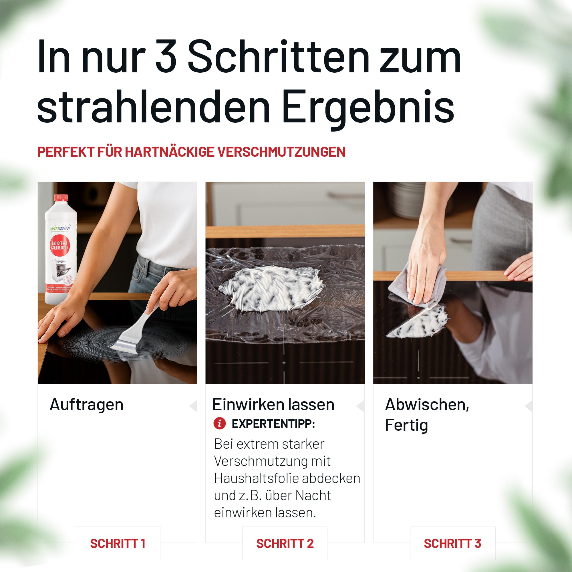 winwinCLEAN® Backofenreiniger & Grillreiniger I Starker Intensivreiniger