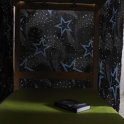 Miniatura 7 de Linda cortina de litera inferior para dormitorio de estudiantes, tela opaca mosquiteras, ropa de cama, tienda de campaña, toldo para cama