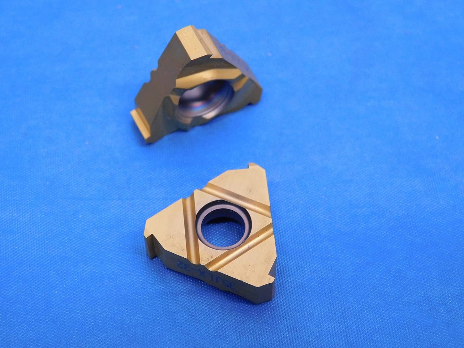 2PCS New SANDVIK 35JLX-32 TiN Coated Carbide Acme Threading Inserts 35JLX - MS5155EY