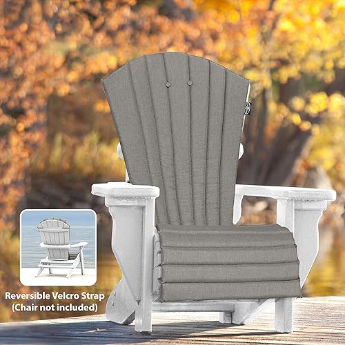 JCA Cojín de asiento para silla de patio para exteriores, para todo tipo de clima, tela de olefina de secado rápido, cojín para silla Adirondack disponible en Yaxa Peru