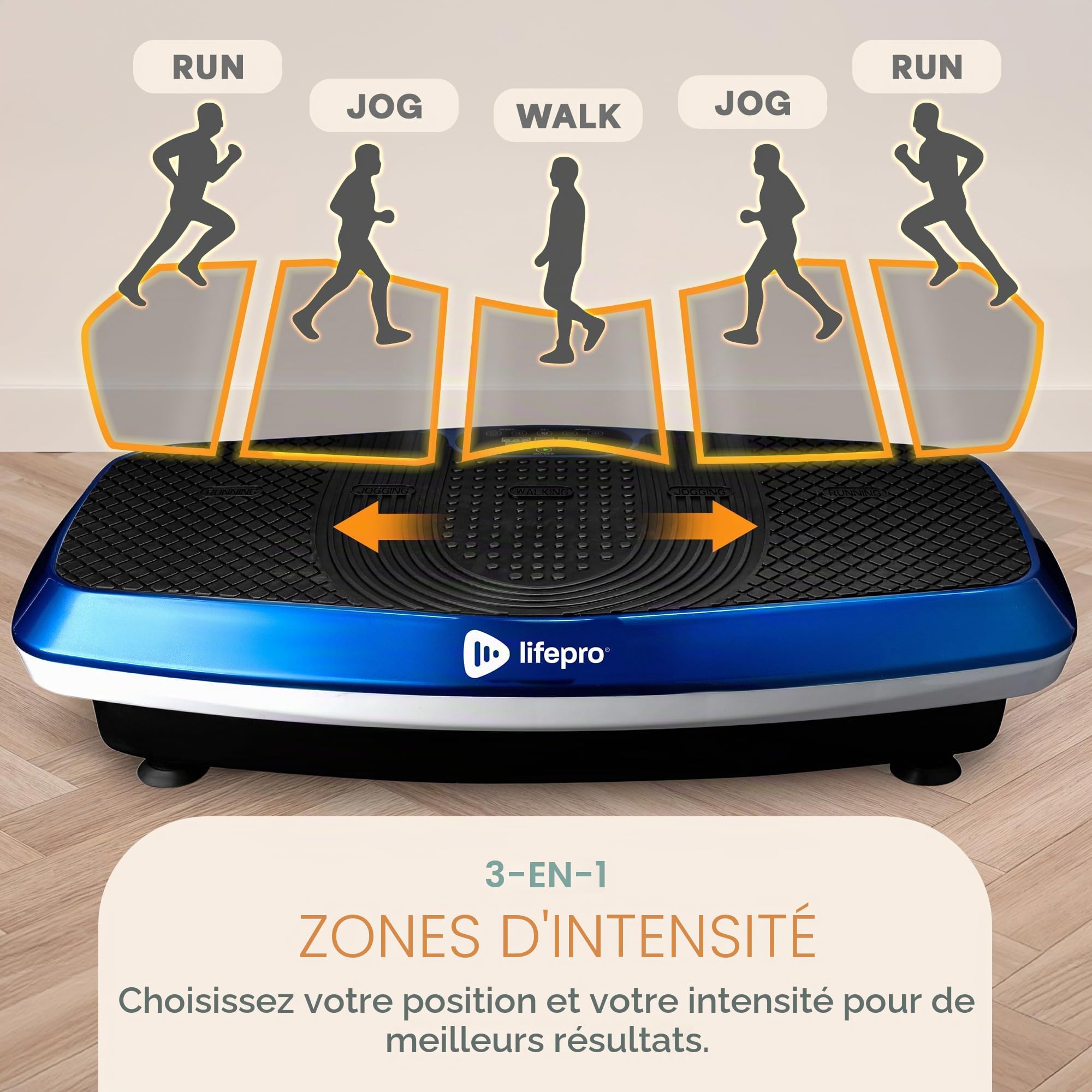 LifePro Hovert 3D - Plateforme Vibrante Oscillante, 99 Vitesses