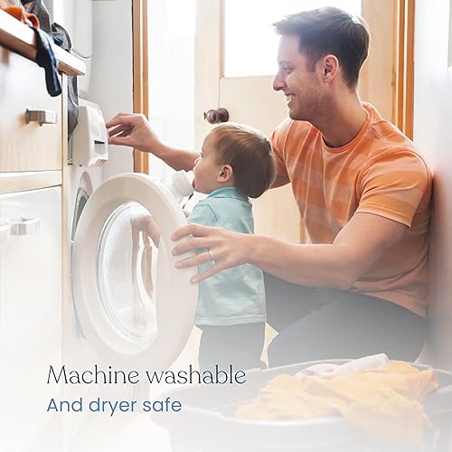 Miniatura 7 de HALO Funda de colchón transpirable para cuna, malla acolchada, impermeable, ajuste universal para cuna estándar y camas de niños pequeños, fácil de