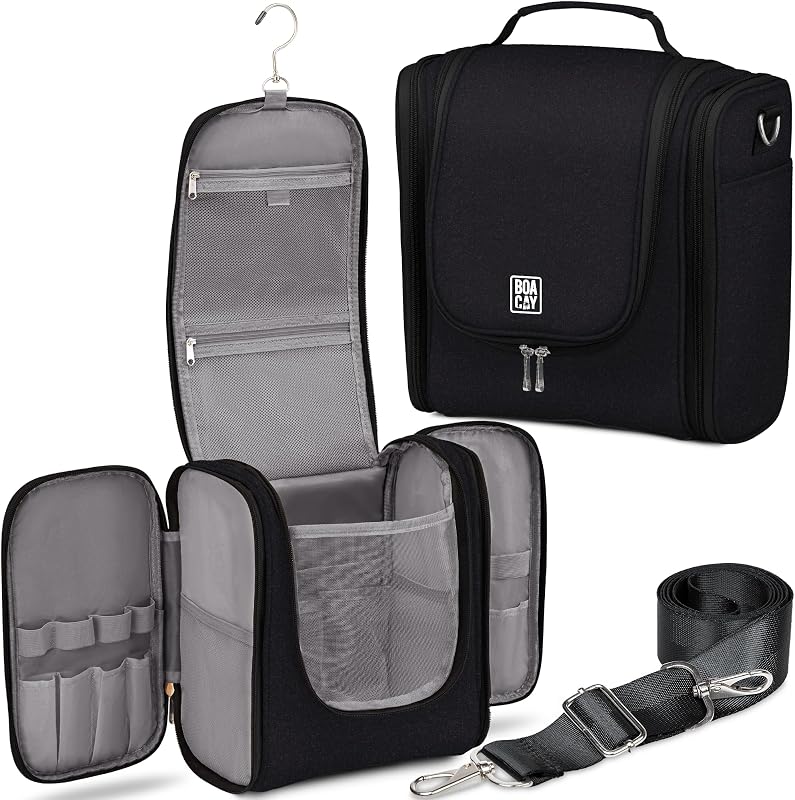 Necessaire suspensa de viagem BOACAY, tamanho extragrande, com 21 compartimentos