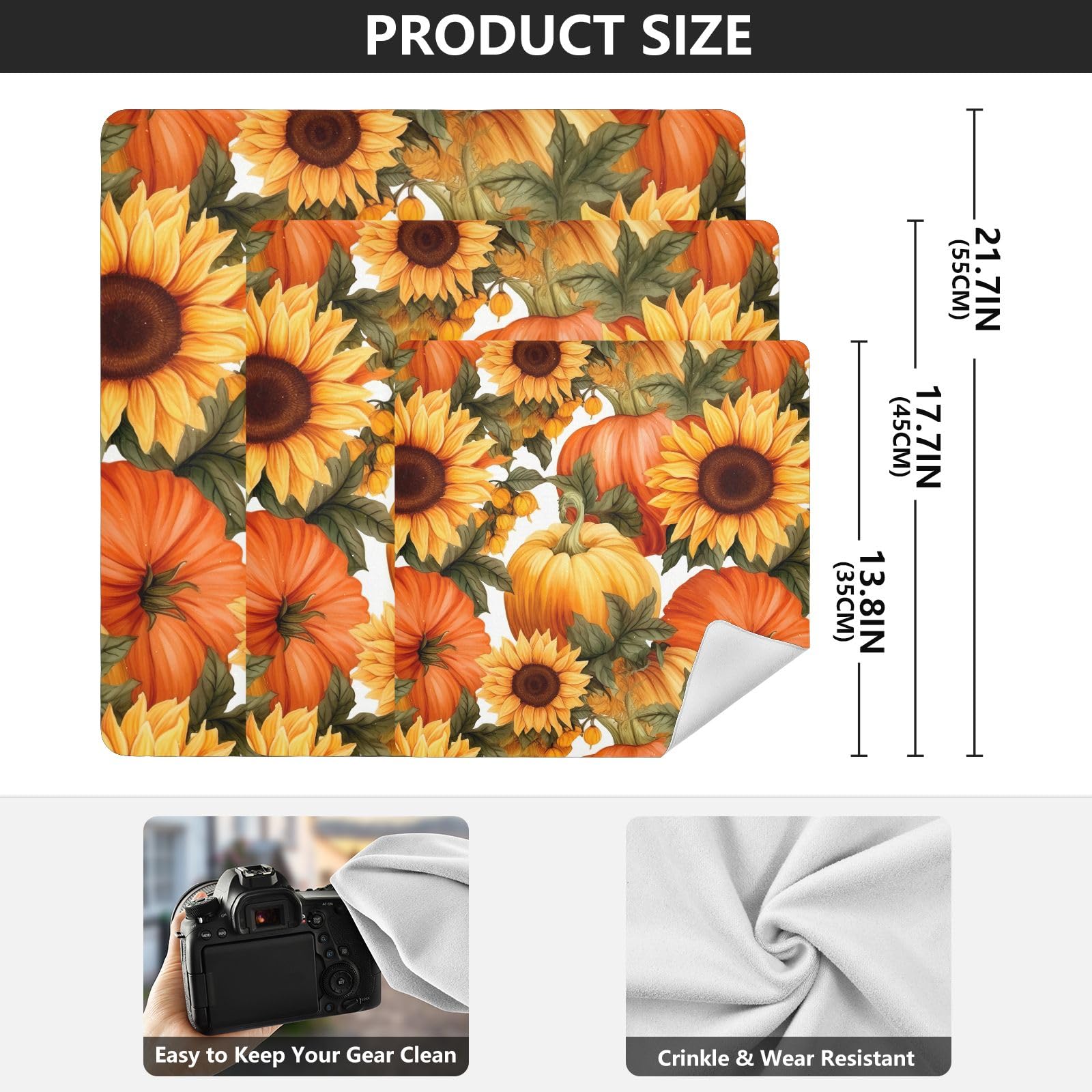 Sunflowers Pumpkin Orange 13.8