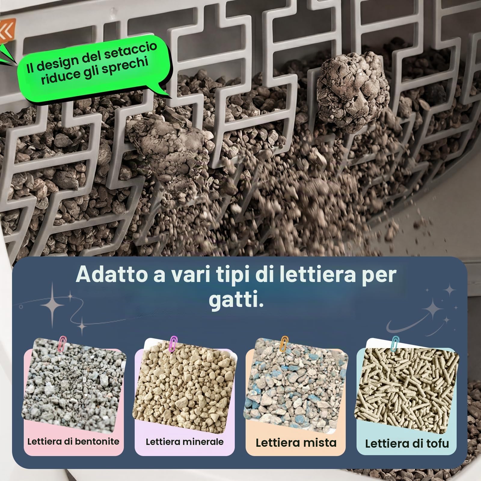 SEERFashion Lettiera Gatto Autopulente Con APP · Lettiera Automatica Per Gatti — immagine 9 di 16