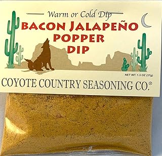 Coyote Country's Bacon Jalapeno Popper Dip Mix (3 Pack)