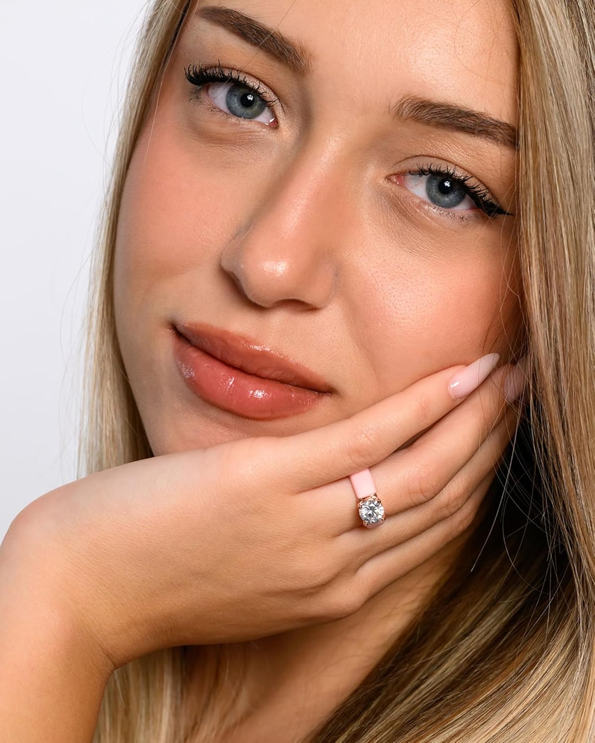 Rinfit Silicone Ring with Stone - Round Cut Cubic Zirconia Solitaire Ring for Women - Rubber Wedding Bands - Patented Design - Image 8