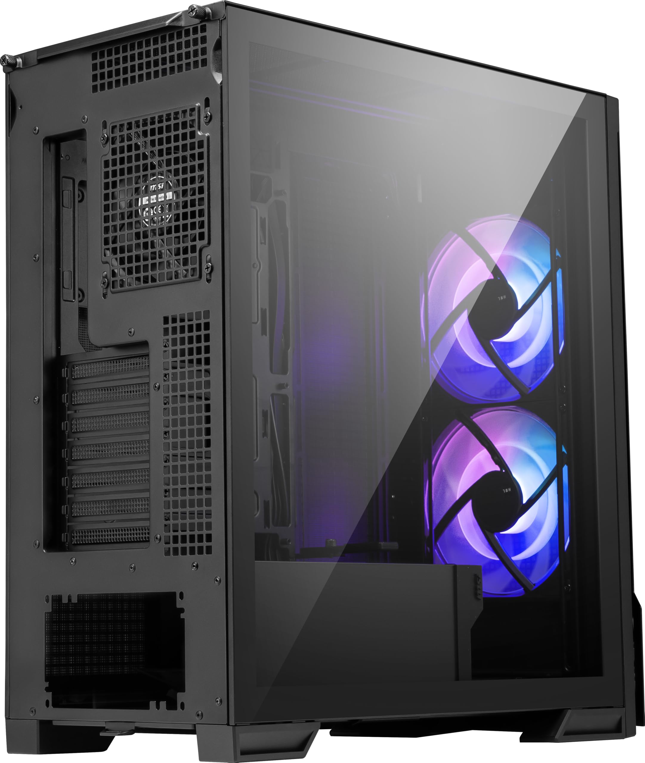 MSI MPG Velox 300R Airflow PZ - Case Mid-Tower Gaming PC - Pannello laterale in vetro temperato - 3 ventole ARGB da 120 mm - Supporto per raffreddamento a liquido radiatore fino a 360 mm - Pannello in