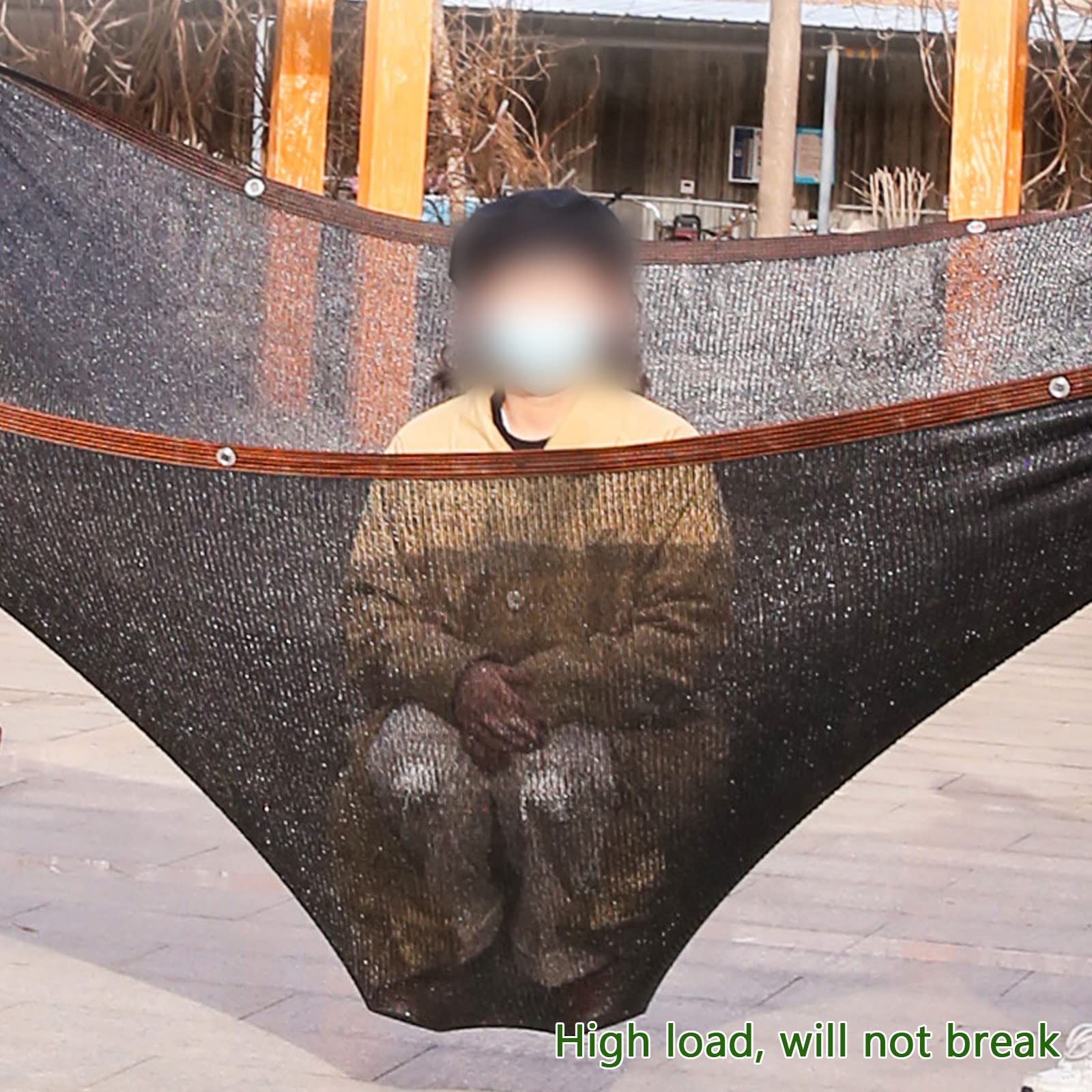 Red de Sombra de Jardín,Malla Sombreadora 90% Protección UV,Solar Sombra Paño Hdpe Transpirable de Secado Rápido,Malla de Sombreo Negro para Invernadero Porche Balcón Coche (5.5x6.5m)