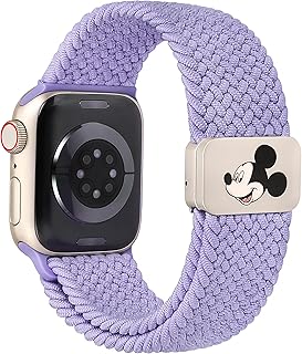 コンパチブル アップルウォッチ バンド Apple Watch 編み込みナイロン製バンド 38/40/41/42/44/45/46/49mm 可愛いキャラクター強力マグネット磁気バックル 調節可能 柔軟 通気 弾性 交換ベルト男性 女性 レディース for iWacth Series 11 10 9 8 7 6 5 4 3 SE/Ultra 3 2 1に対応
