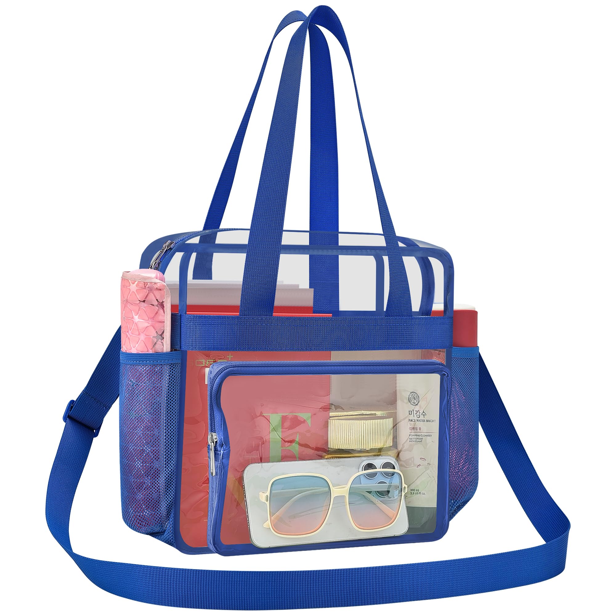 Busiuw Clear Bag for Stadium Events Stadium Approved Clear Tote Bag 12x12x6