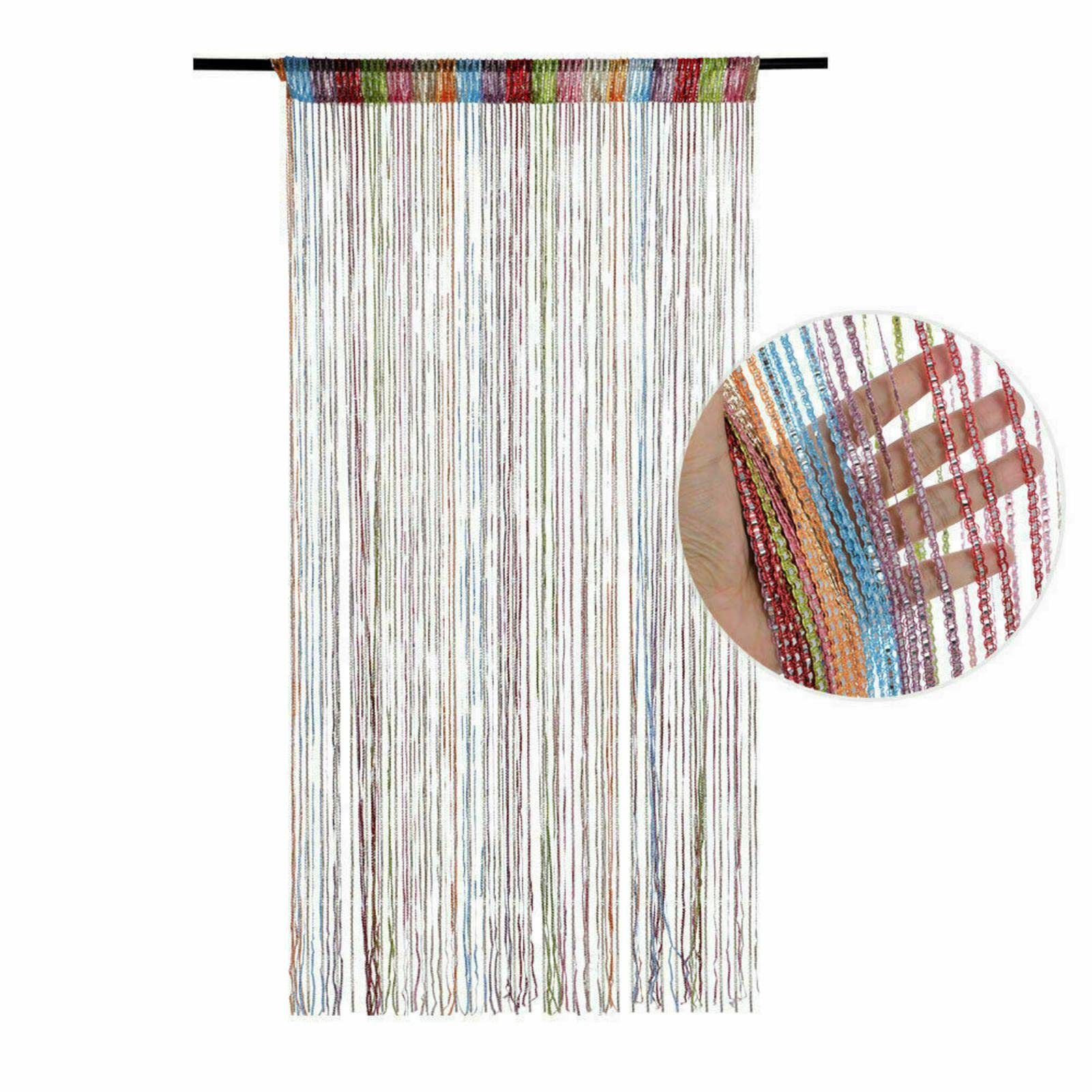 Rideau de porte à perles | Séparateur de pièce décoratif | Rideaux à franges élégants pour la maison, la terrasse, la chambre, le mariage et le café – Perles élégantes pour porte