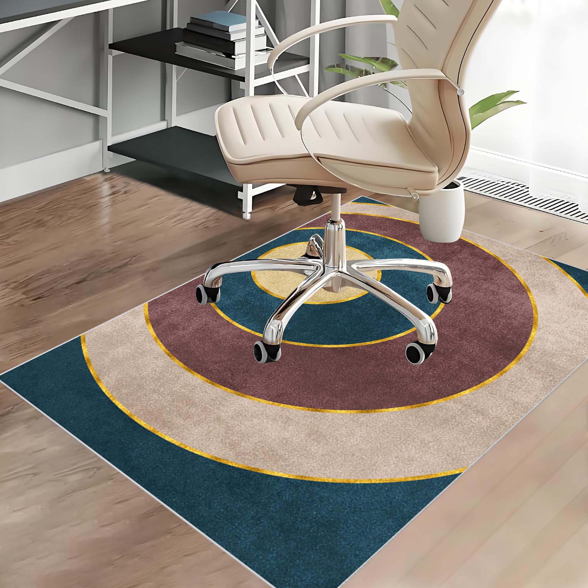 Tapis Gaming Sol pour Sols Durs, Tapis Chaise de Bureau Gaming Tapis de Sol pour Bureau Plancher de Bois, Tapis de Sol pour Fauteuil, Tapis de Chaise de Jeu Convient au Bureau à Domicile 80 x 120 cm
