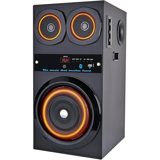 UIC-TWR-8101 Kingkong Pro Bluetooth Tower Speakers/Home Theatre/Party Speaker/Extreme Bass with MIC Slot, Bluetooth, AUX, USB Port & Remote Control (90 Watt - Black)