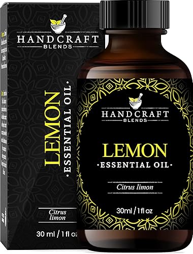 Miniatura 1 de Handcraft Blends - Aceite esencial de limón 100% puro y natural, aceite esencial de grado terapéutico de alta calidad para difusor y aromaterapia, 1