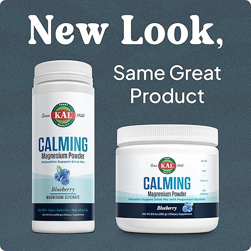 Miniatura 3 de KAL Polvo de magnesio calmante  Suplemento de magnesio sabor arándano  Alta absorción, apoyo de relajación, sin azúcar añadido, vegano, sin gluten,