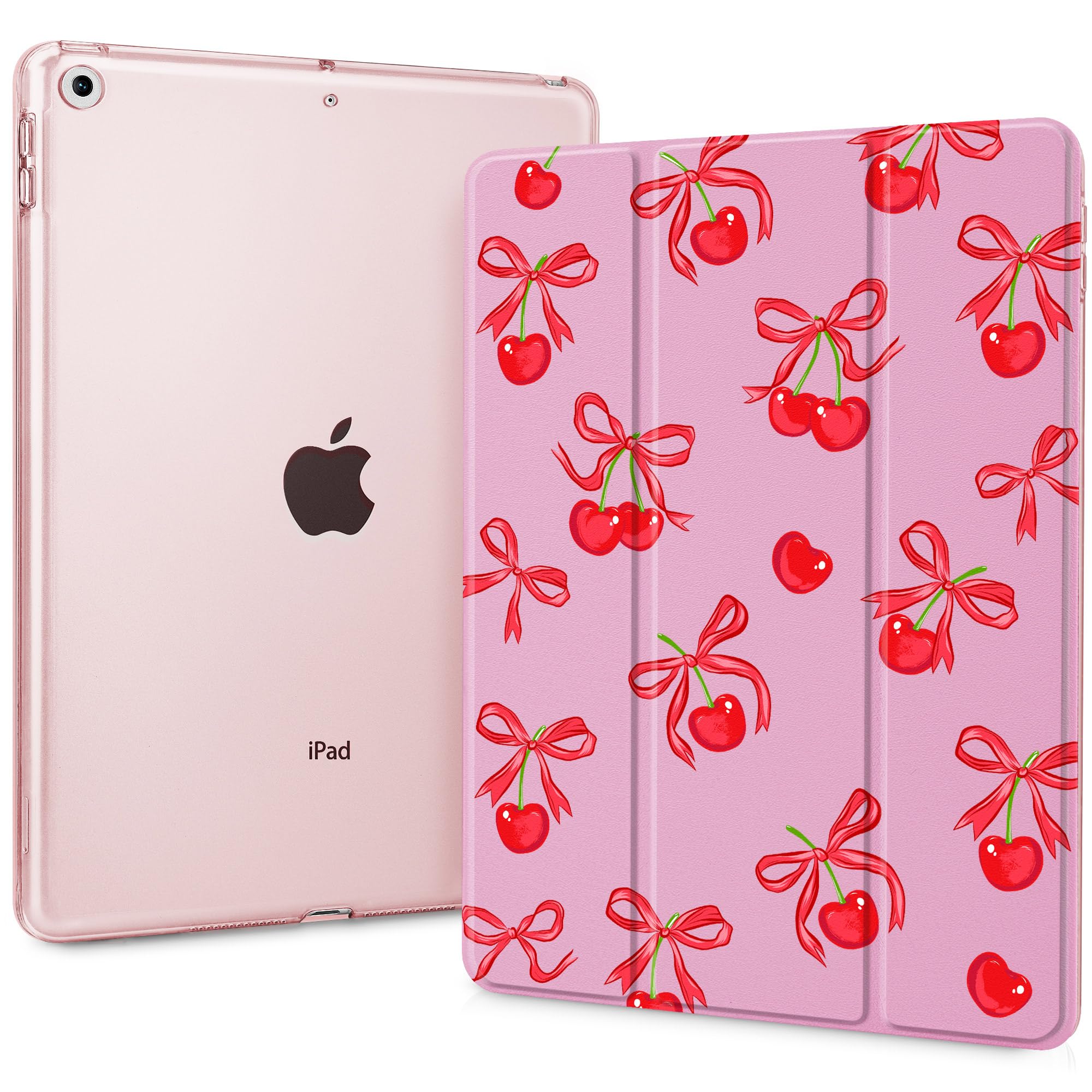 May Chen Compatible with iPad 10.2 Inch 2021/2020/2019 Case, for iPad 9th/8th/7th Generation Case, Slim Stand Cover with Hard Translucent Back Shell,