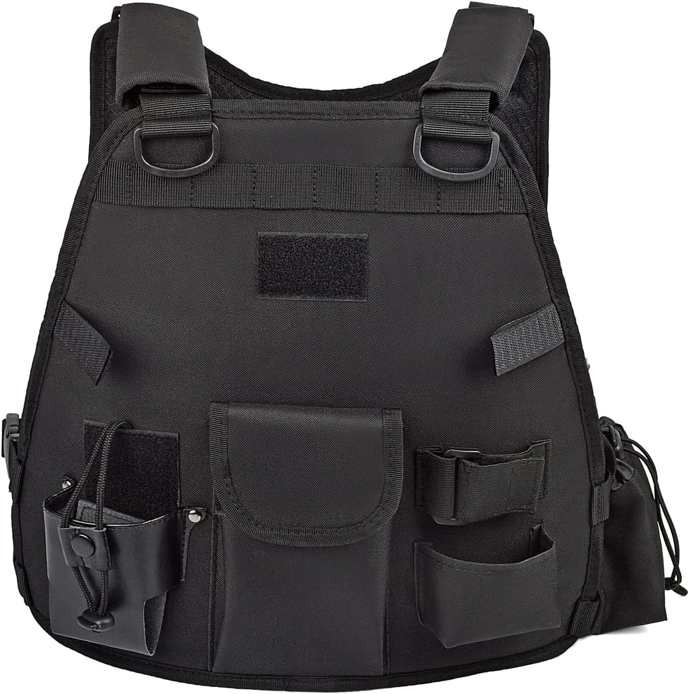 Heavy Duty Radio Harness Holder, Tactical Chest Tool Pag Front Pounch Holster Pack for Baofeng UV5R Motorola Talkabout Yaesu Kenwood Two Way Radio Walkie Talkie