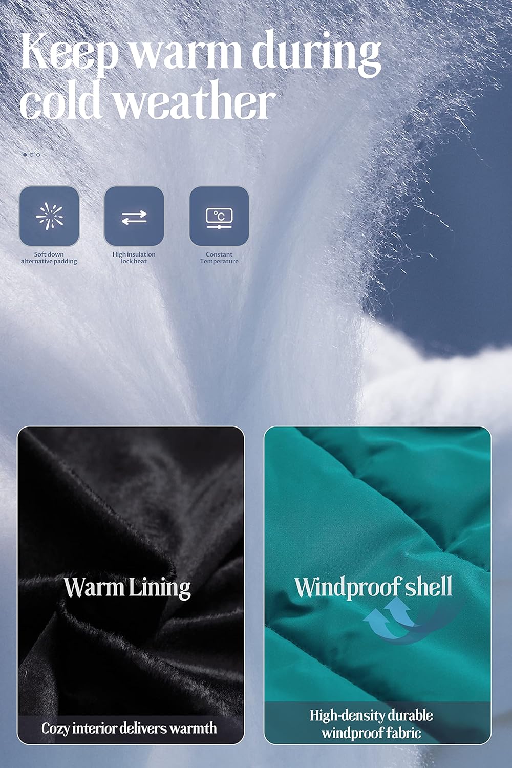 Chrisuno Girl's Long Parka Warm Winter Coat Water Resistant Quilted Puffer Jacket Snow Outwear - Image 5