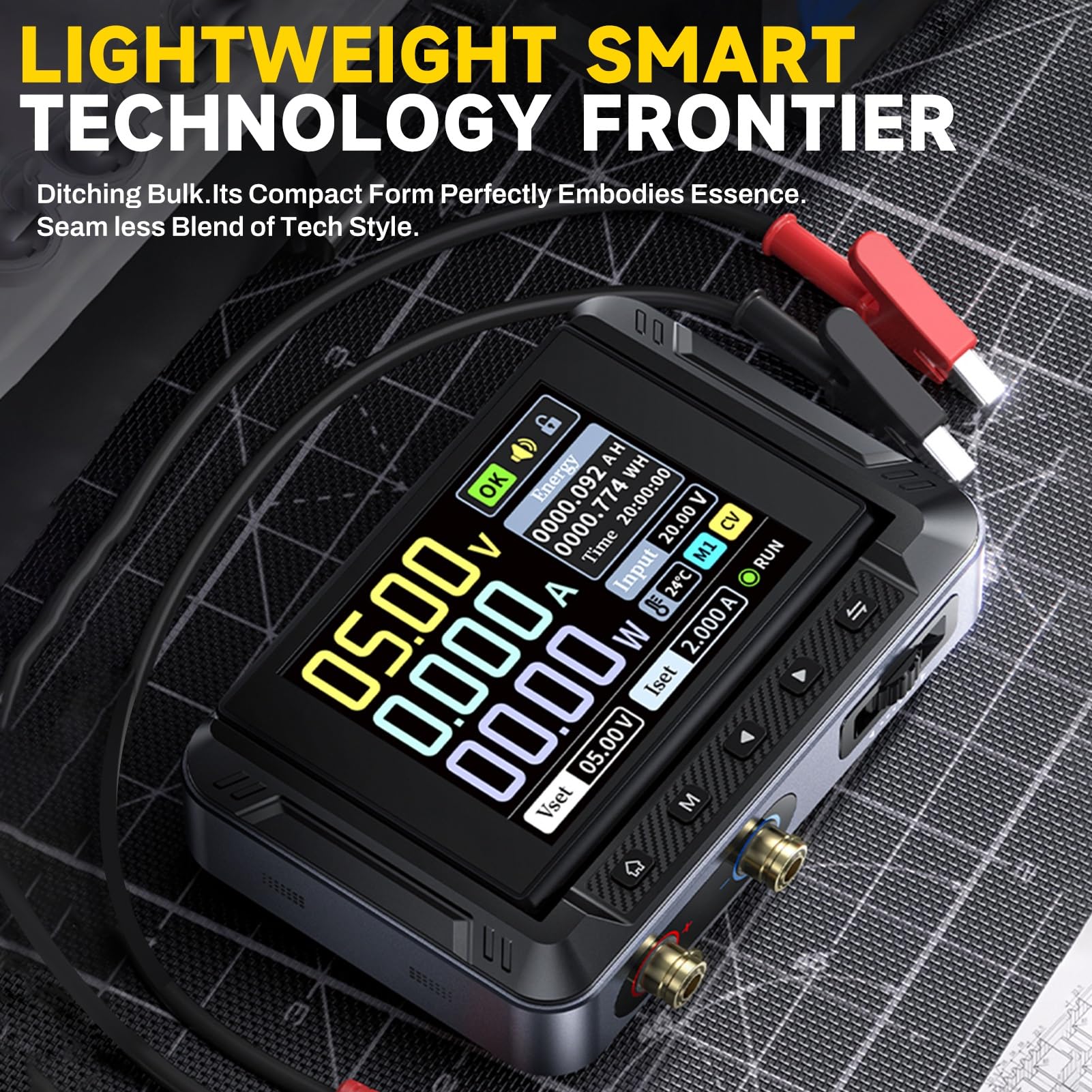 Jadeshay Alimentatore Regolabile DPS-150 Alimentatore da Banco DC 0-30V 0-5A 150W con Schermo IPS 2.8 Pollici Uscita CV/CC Ingresso PD/QC/DC Display Digitale Programmabile da PC Protezioni Multiple