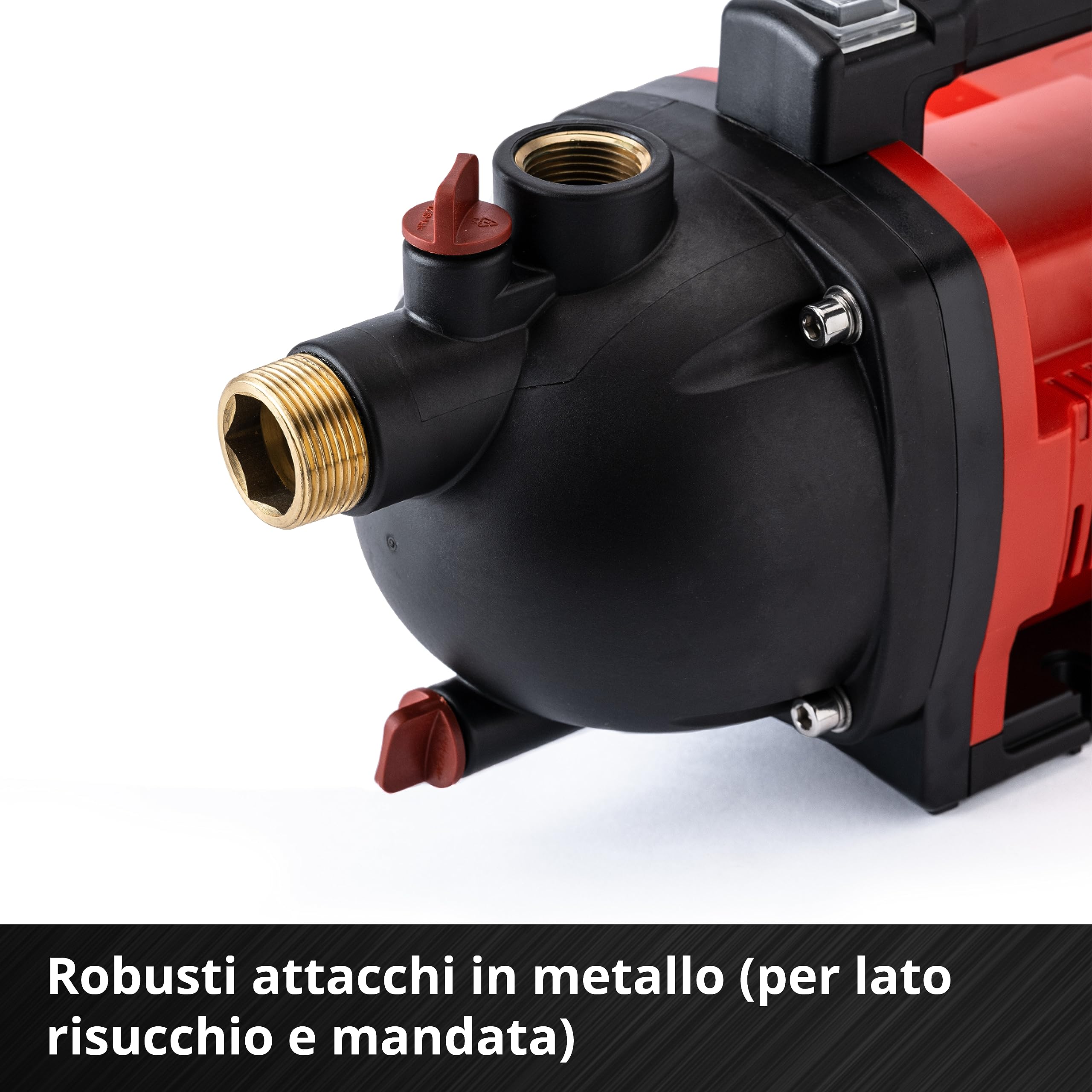 Einhell AQUINNA 36/30 Pompa Da Giardino A Batteria Power X-Change (36V - 2x18V, Funzione ECO, Portata 3000 L/h, Aspirazione Max 8 M, Prevalenza 26 M, Senza Batteria E Caricabatteria)