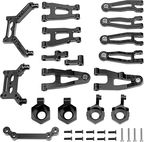ShareGoo - Brazos de suspensión de metal para nudillos de dirección, conjunto de dirección y torres de choque compatibles con SG1603 SG1604 UD1601