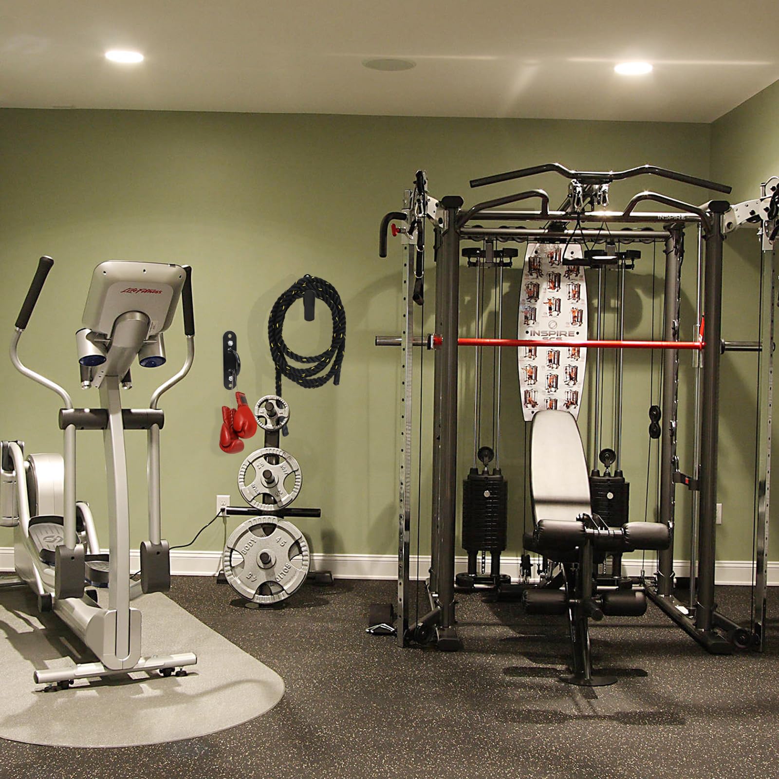 Storage For Battle Ropes Snapklik.com : Powerfeng Battle Rope Anchor & Storage: Battle Ropes ...
