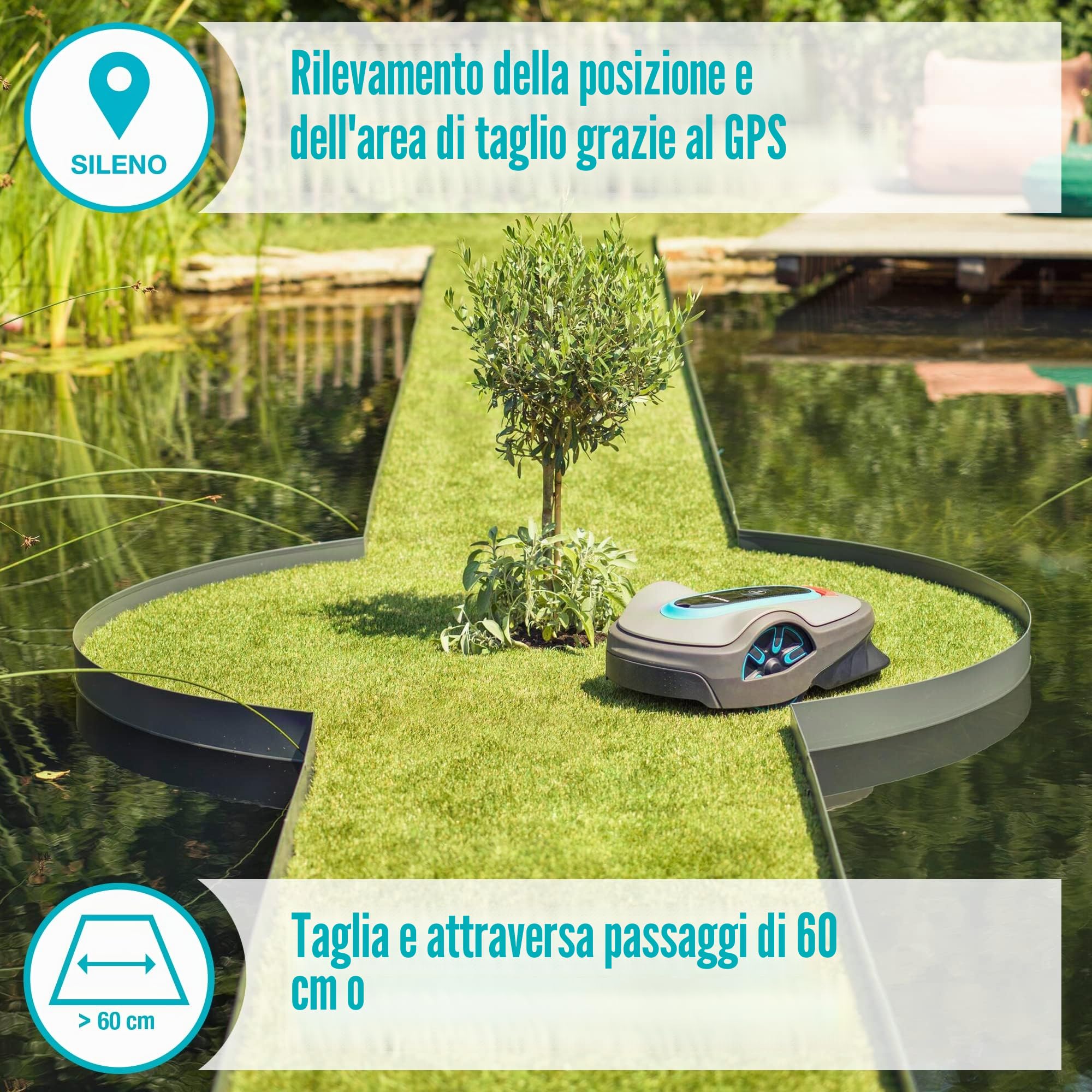 Gardena Mähroboter smart SILENO city 600 m²