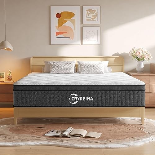 Full Mattress, 12 Inch Full Size Mattresses, Hybrid Pocketed Coil Mattress in a Box, Medium Firm, 100 Nights Trial