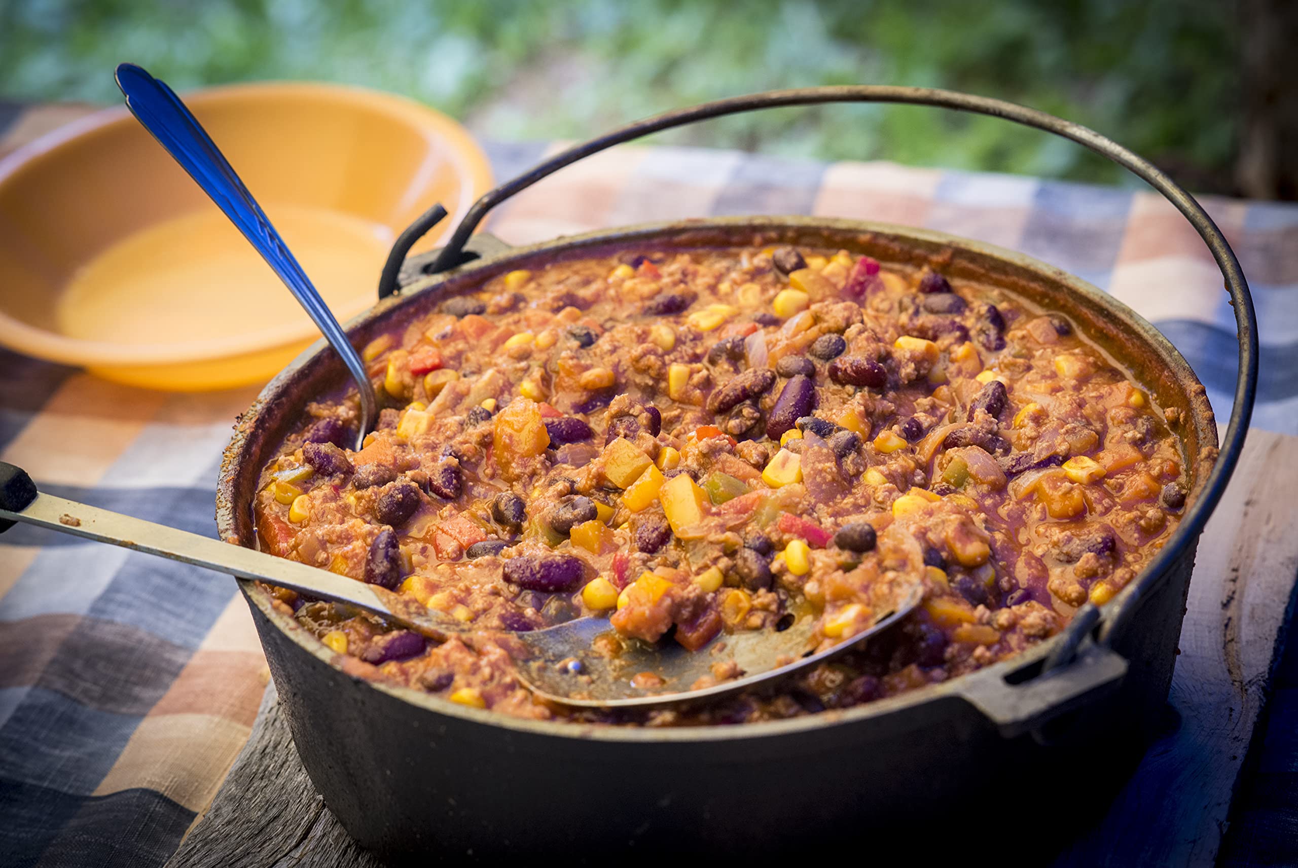 Dutch Oven 6 qt 5,5 L | Premium Gusseisen Schmortopf ohne Füße | Gusstopf Feuertopf niederländischer Kochtopf | Gasgrill offenes Feuer