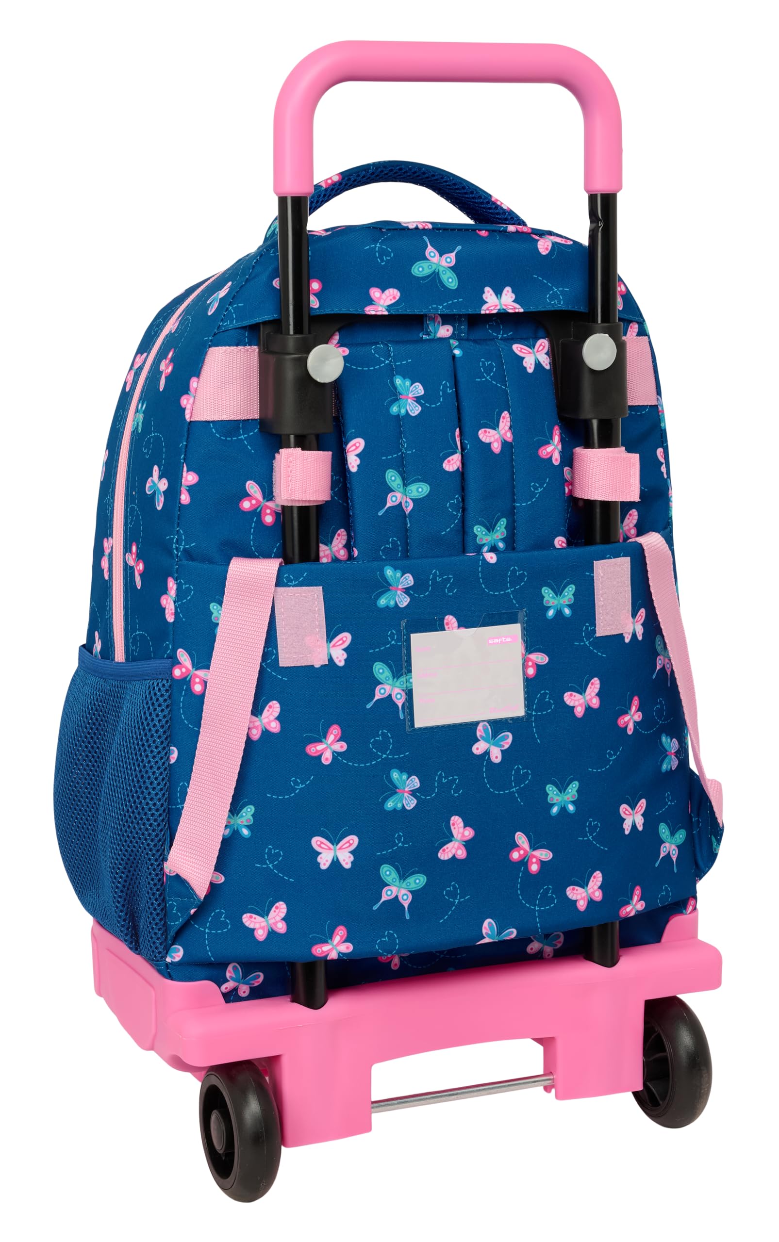 safta BLACKFIT8 - Grand Sac à Dos à roulettes, Compact, Amovible, idéal pour Enfants de différents âges, Confortable et Polyvalent, qualité et résistance, 33 x 22 x 45 cm
