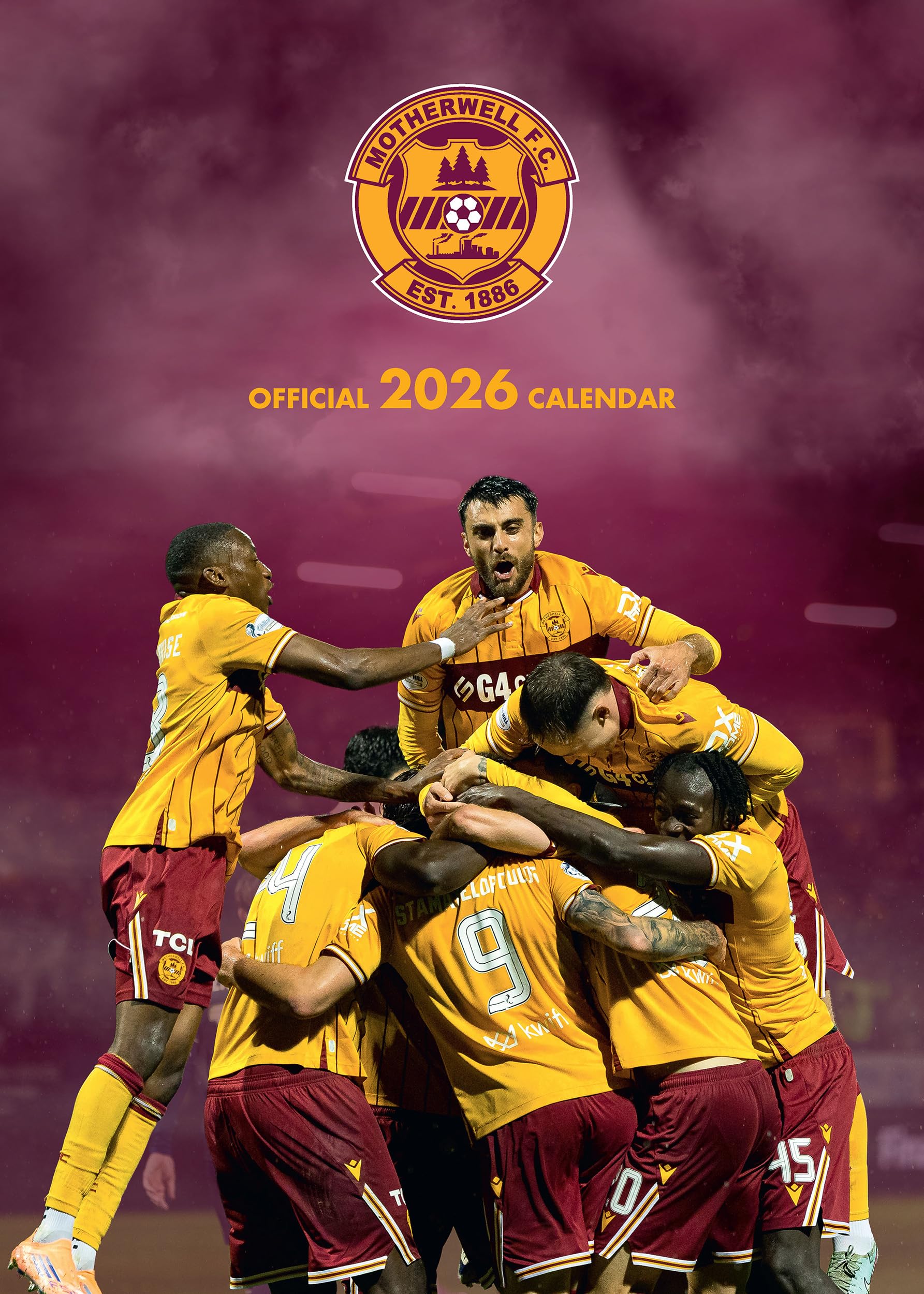 Motherwell FC 2026 Official A3 Football Wall Calendar