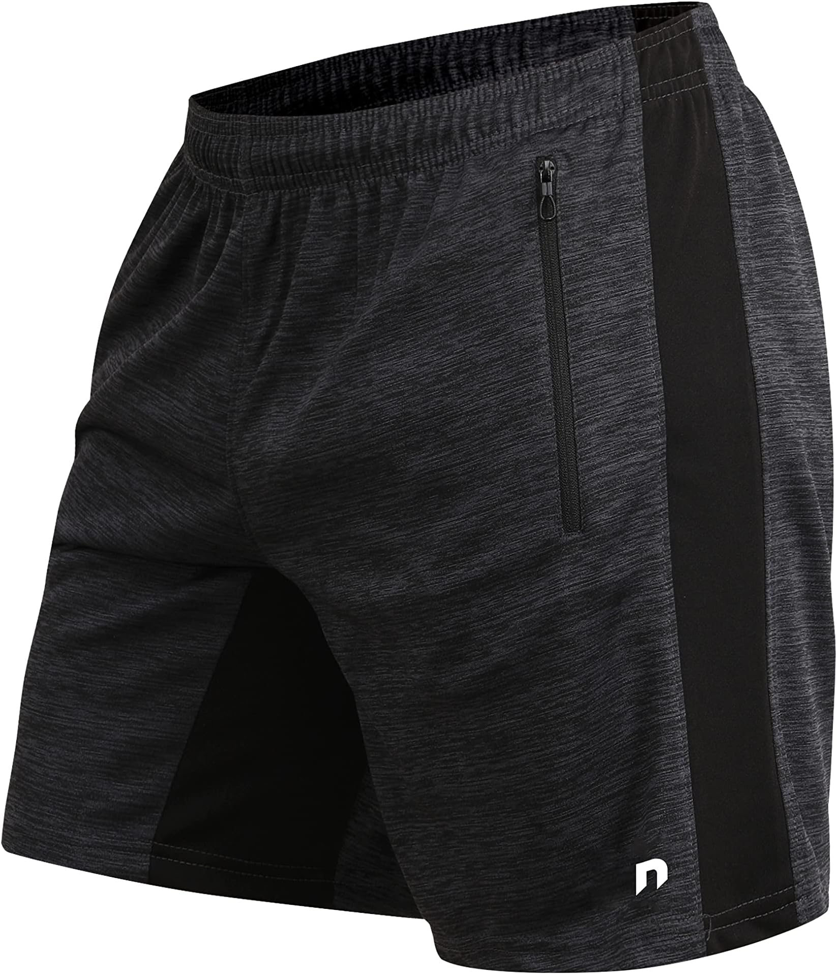 NEVER LOSEMen's Outdoor Quick Dry Lightweight Sports Shorts Zipper Pockets