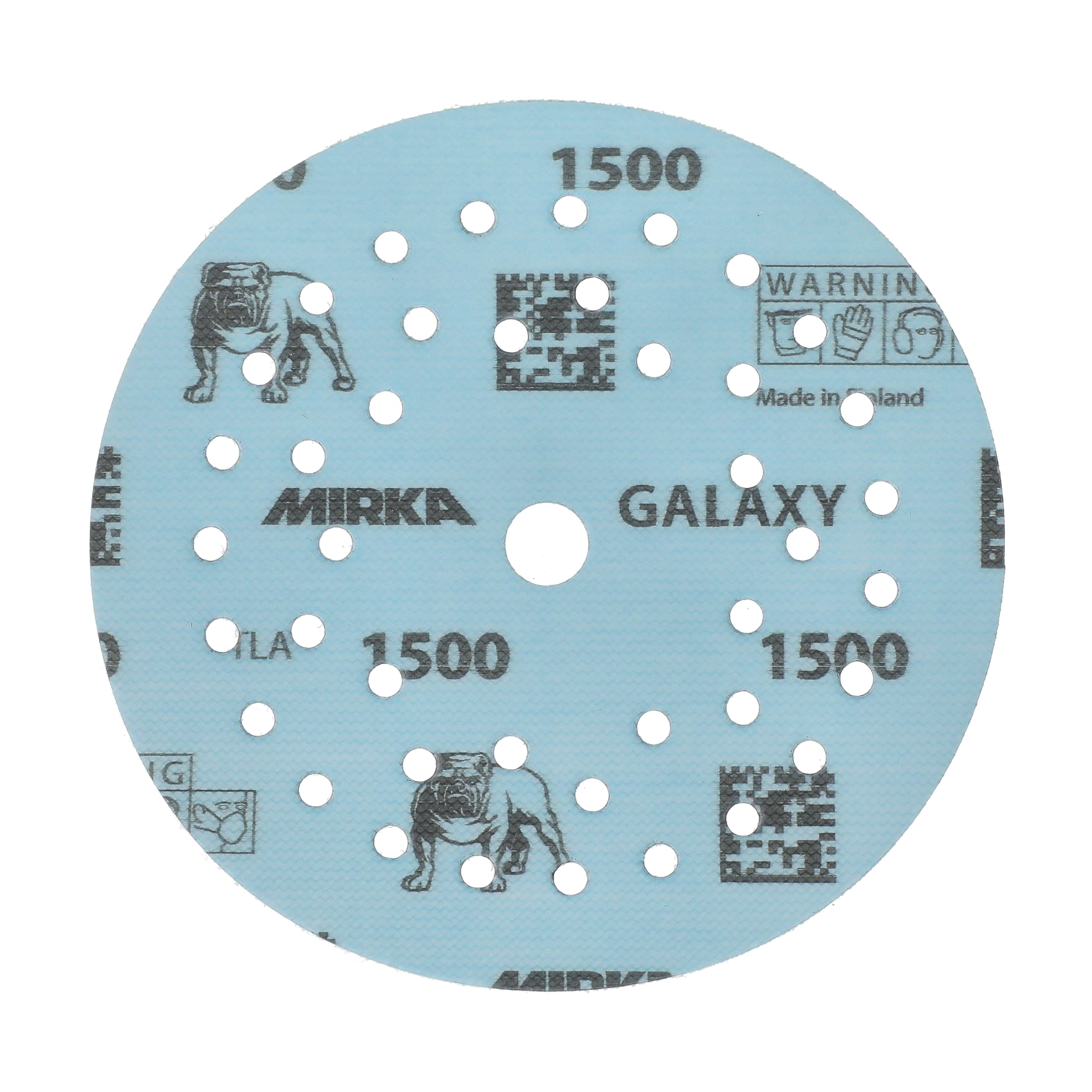 Mirka Galaxy carta abrasiva epossidica 125mm a strappo grana 1500 per la levigatura di resina epossidica, legno, epossidica, rivertable 50 pz. dischi abrasivi